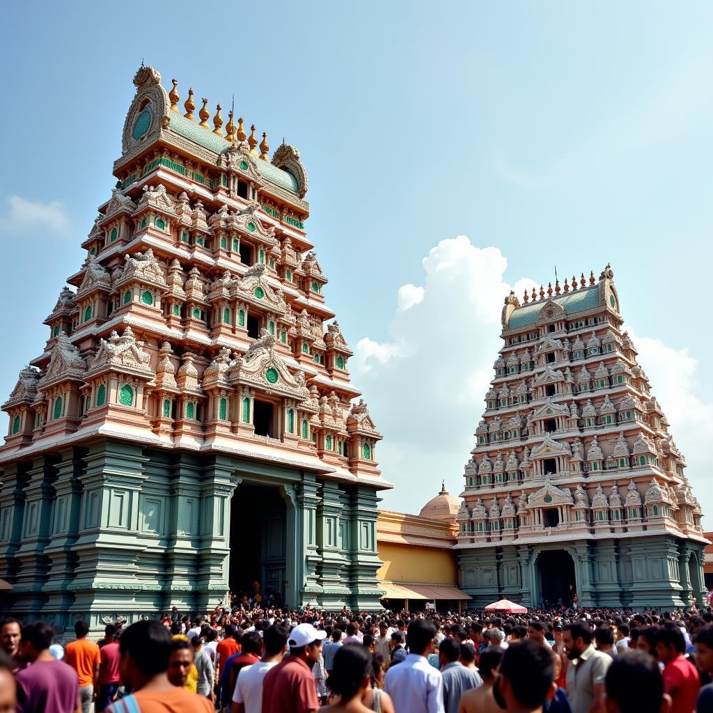 Rameshwaram and Madurai Temple Architecture