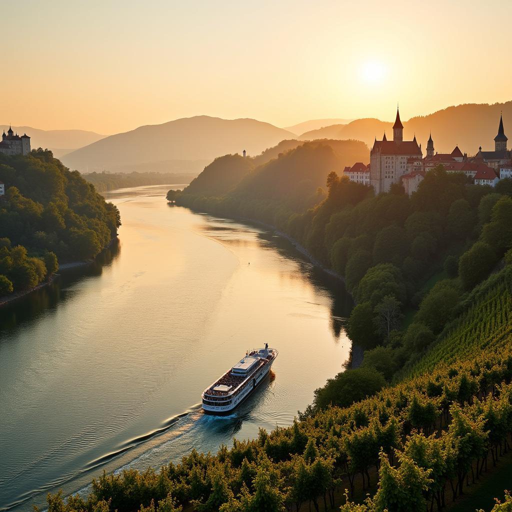 Romantic Rhine River Cruise with Castles and Vineyards