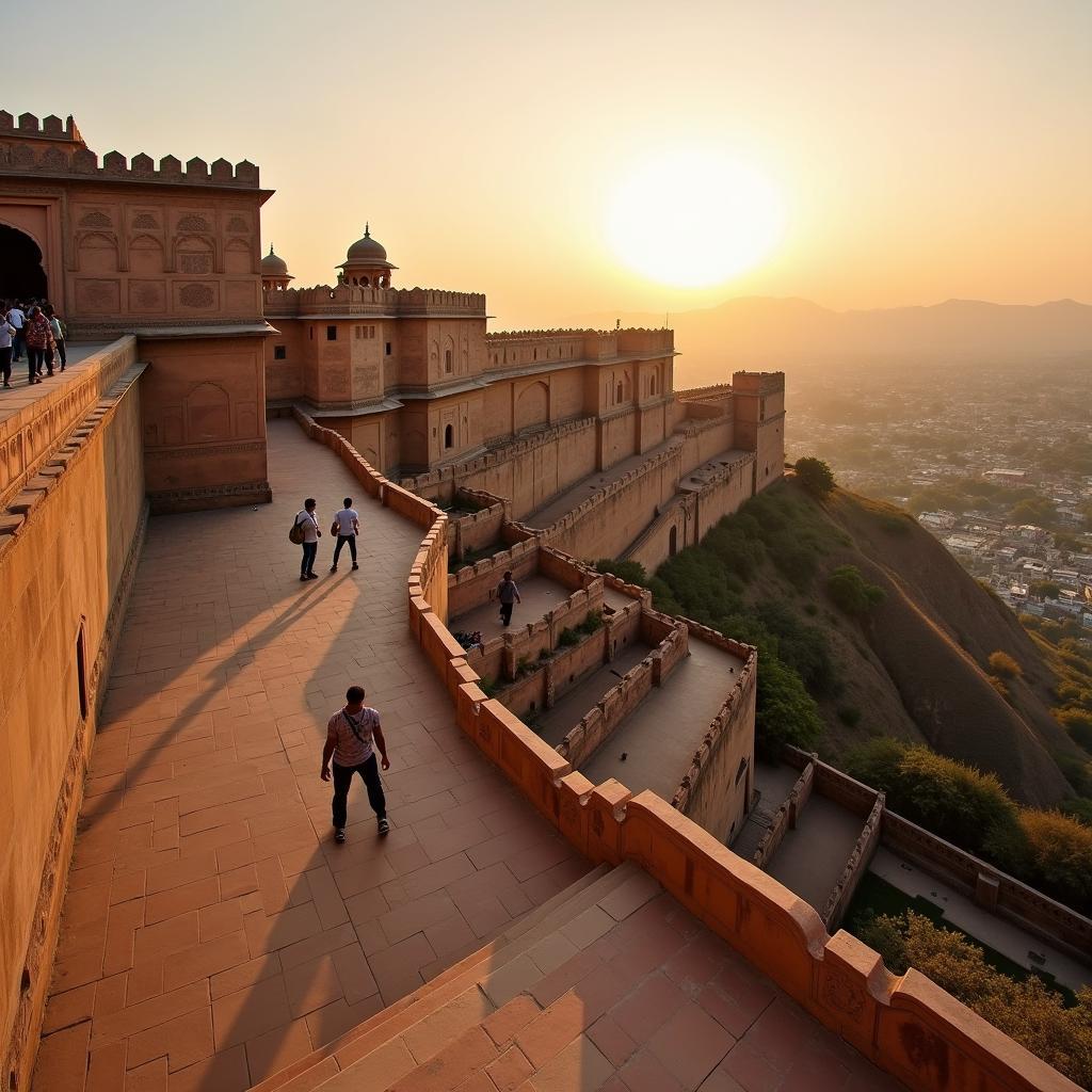 Majestic Amer Fort in Jaipur, Rajasthan, India, a popular destination on Royal Rajasthan tours