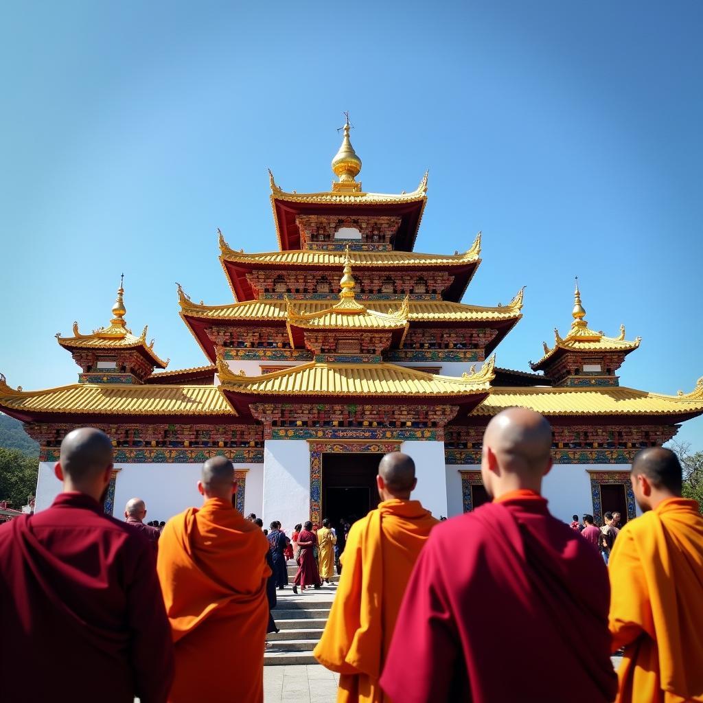 Rumtek Monastery's Vibrant Colors