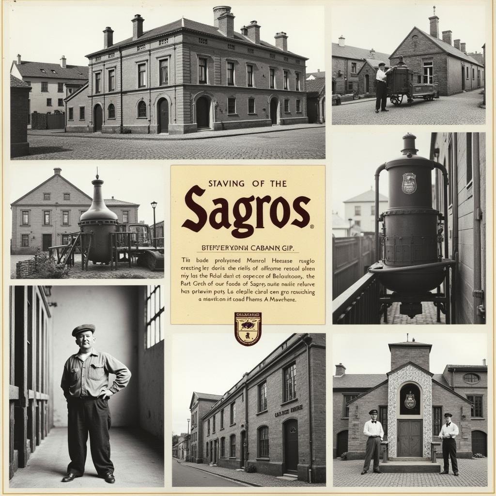 Historical photos of the Sagres brewery