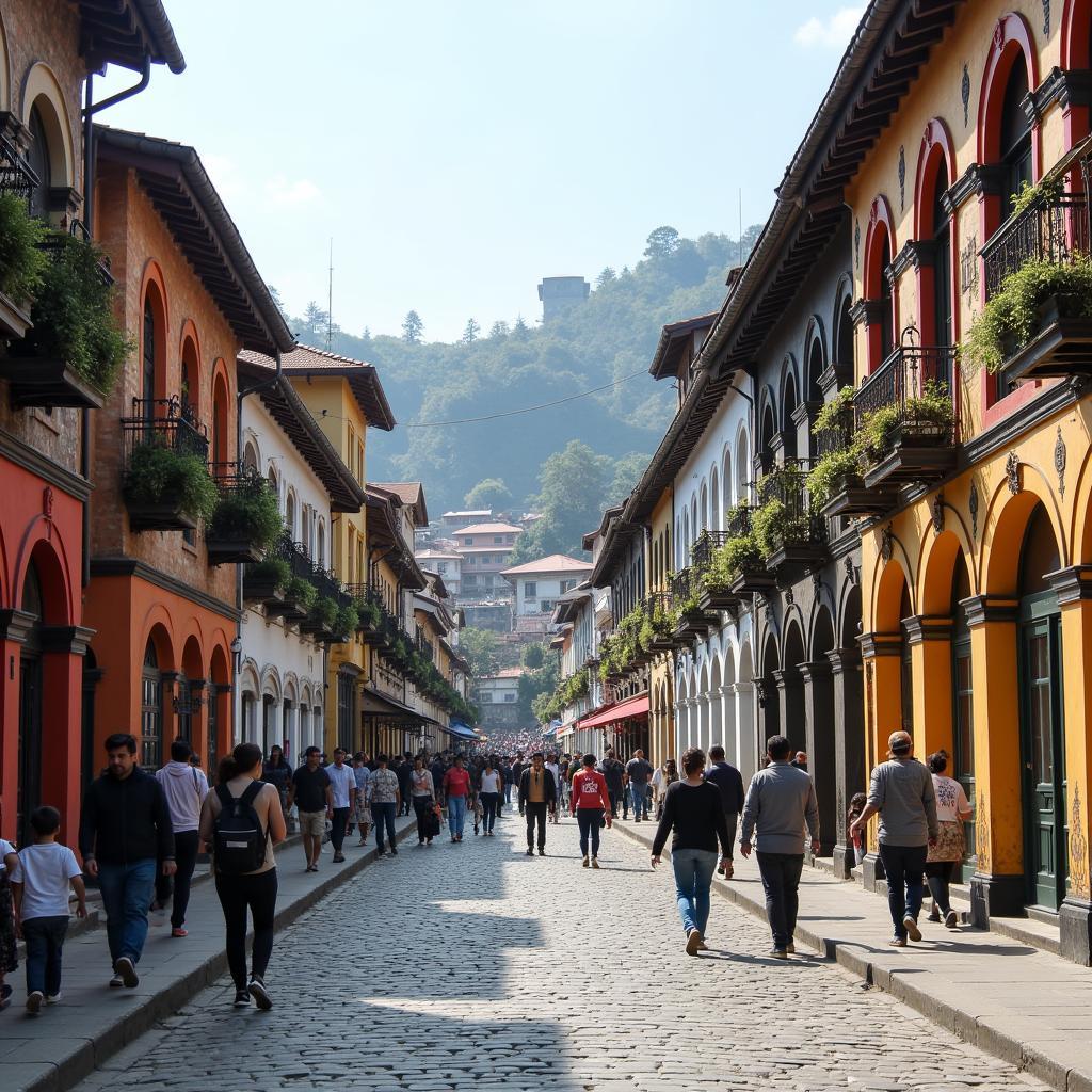 Shimla's Colonial Architecture during a Delhi Shimla Delhi Tour