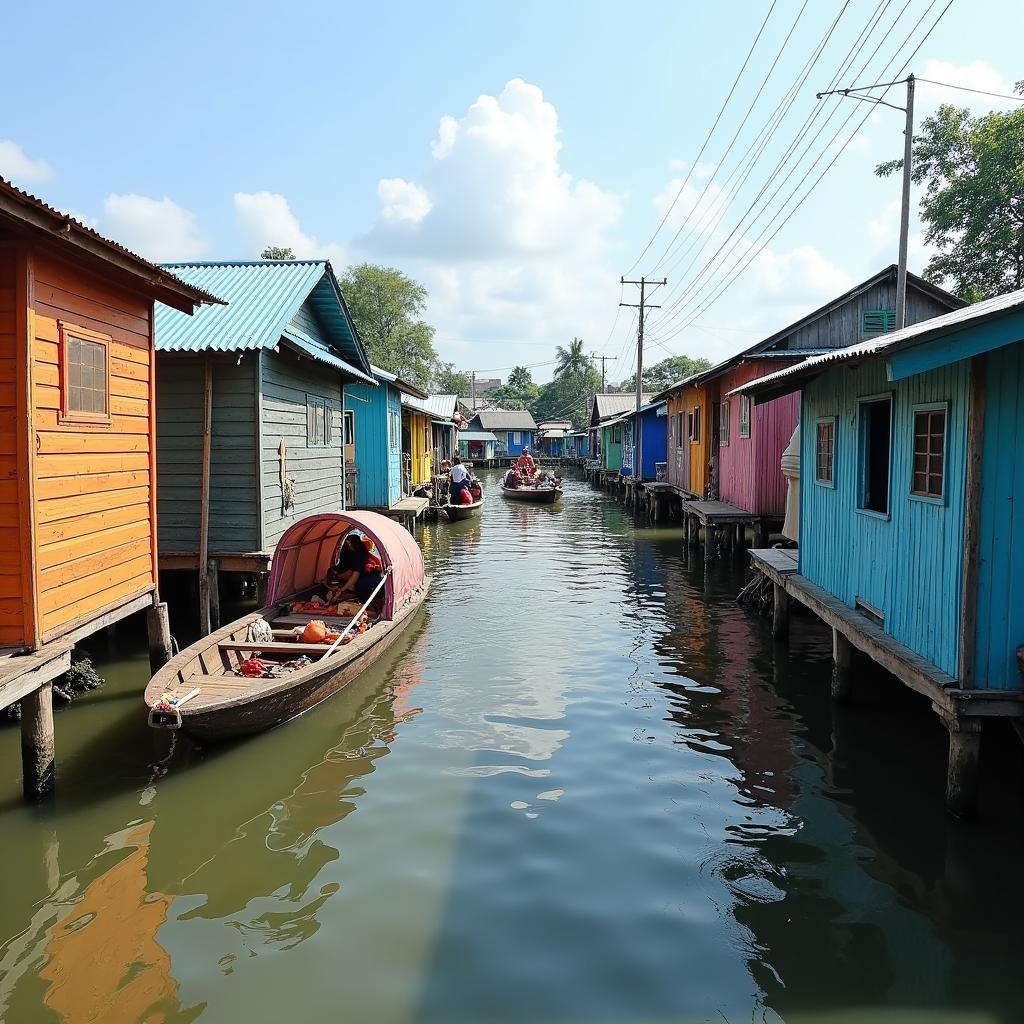 Floating village in Siem Reap, Cambodia