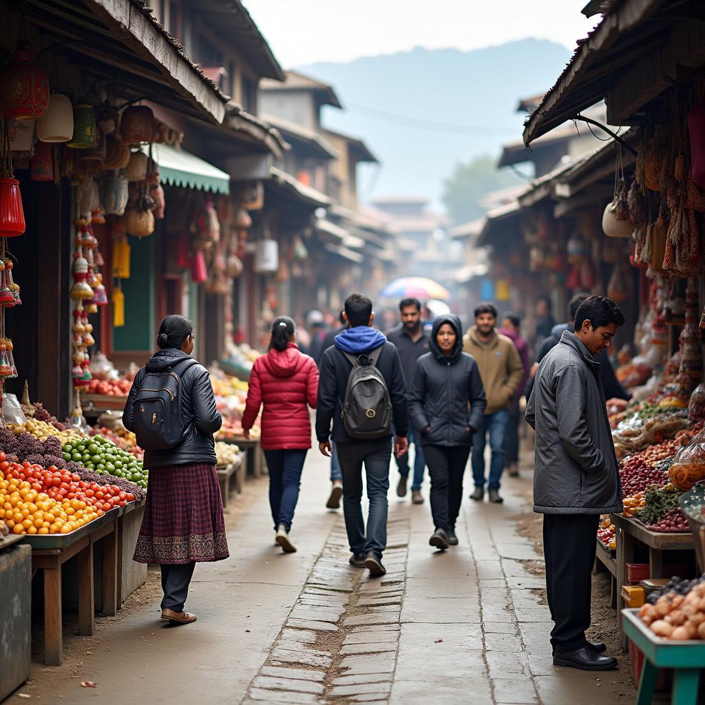 Exploring a Local Market in Sikkim