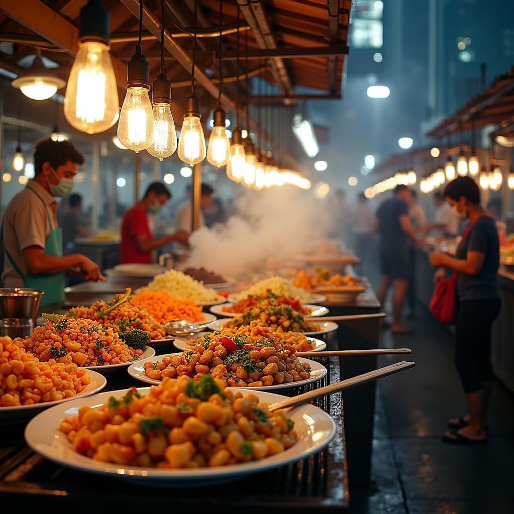 Singapore Hawker Center Food