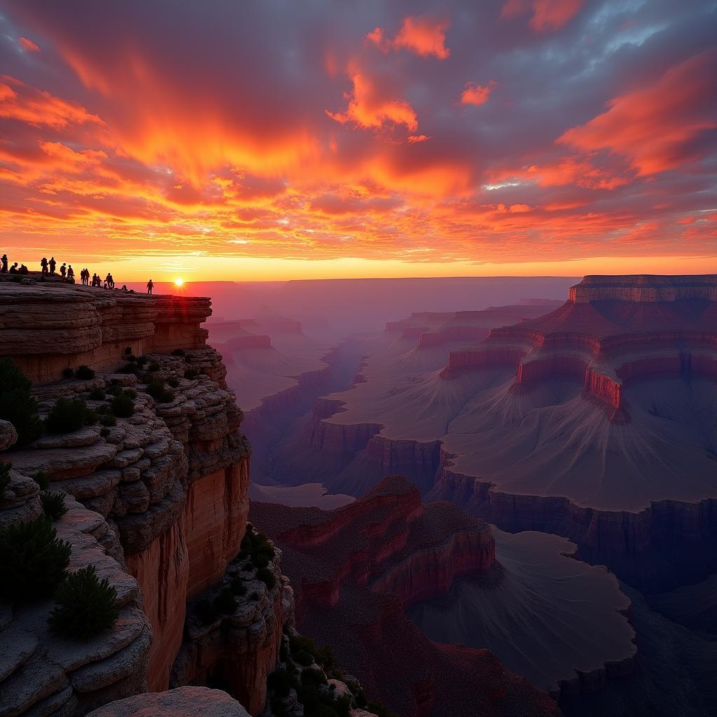 South Rim Grand Canyon Sunset