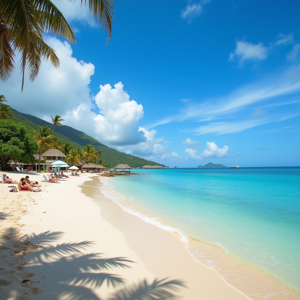 St Lucia Dry Season Beach