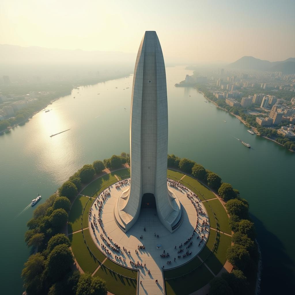 Helicopter Ride over the Statue of Unity