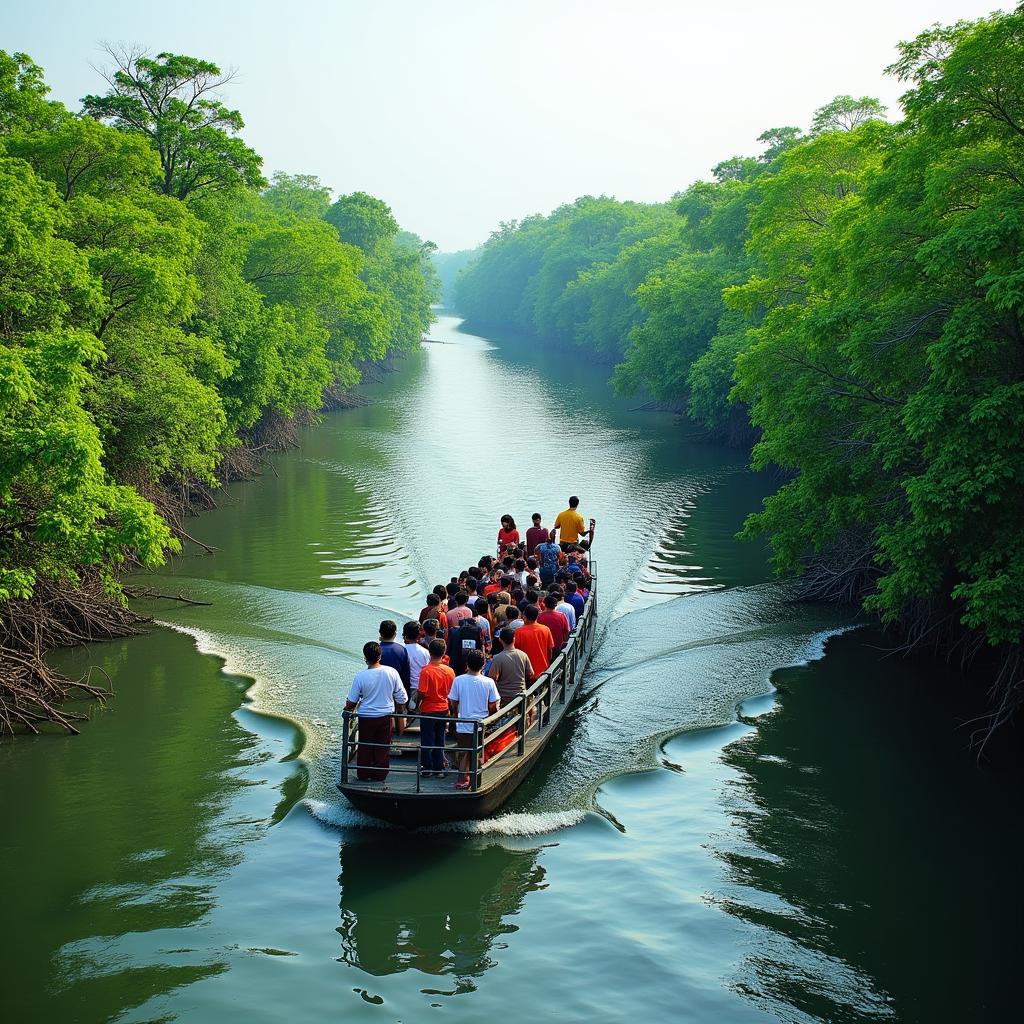 Sundarban Tour Boat on River