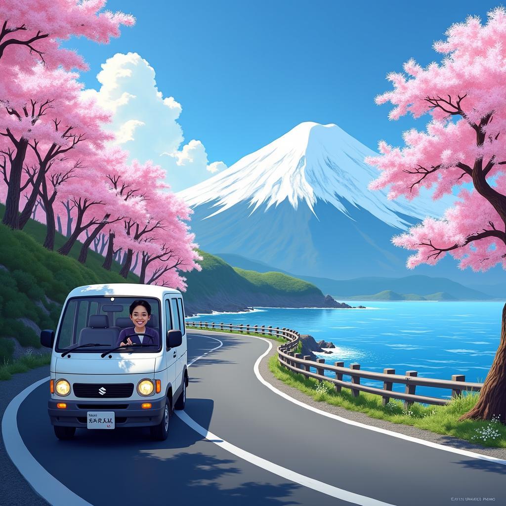 Suzuki Tour Car on Scenic Japanese Roads