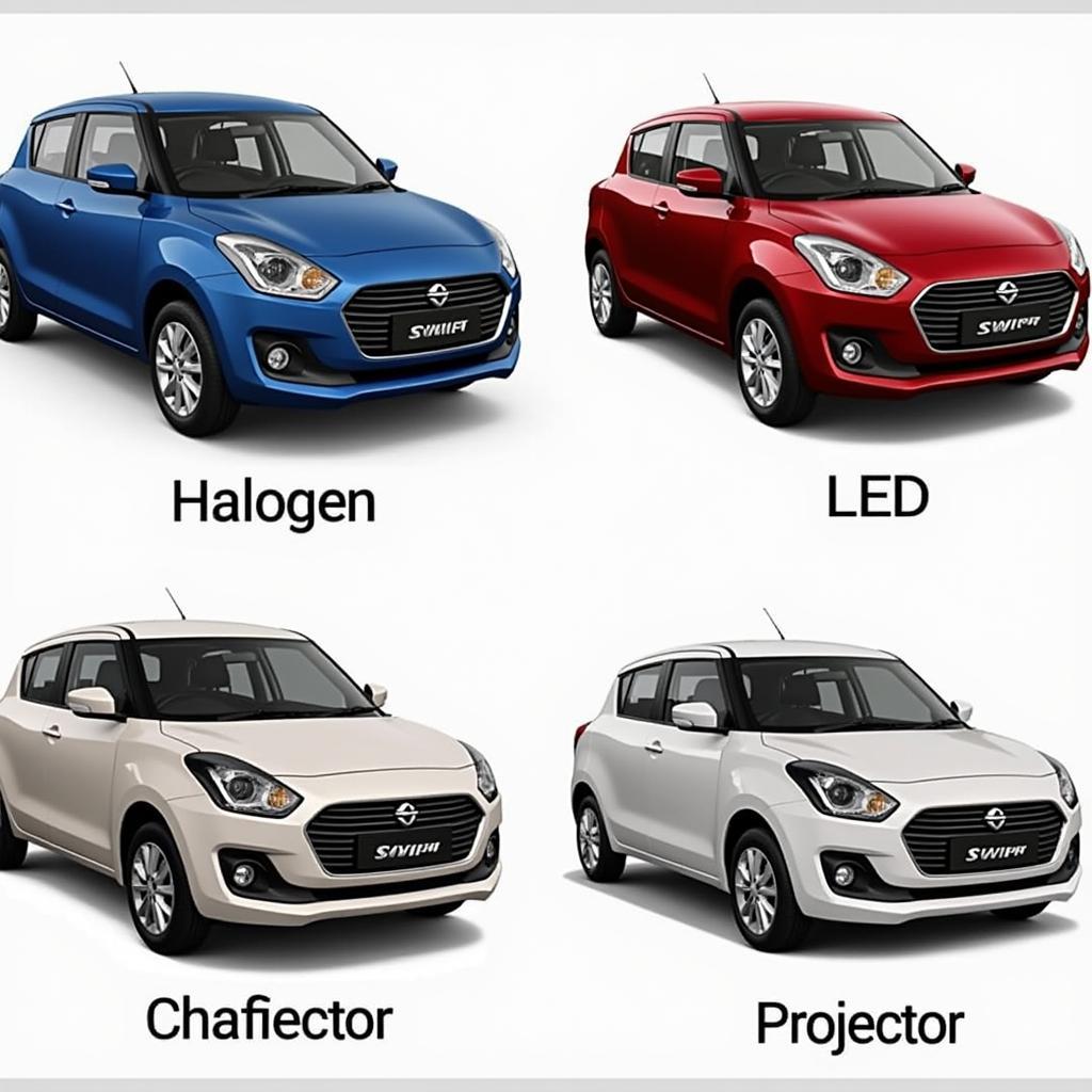 Swift Dzire Tour Headlight Types