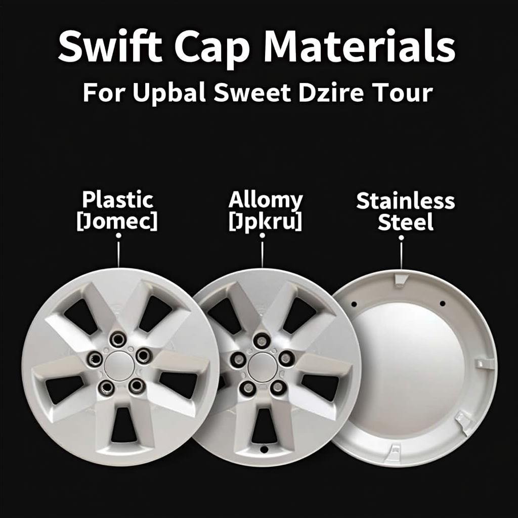 Swift Dzire Tour Wheel Cap Materials