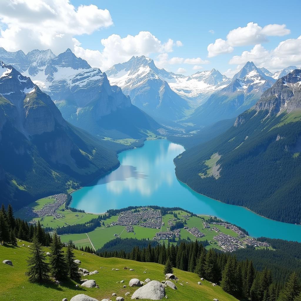 Swiss Alpine Scenery