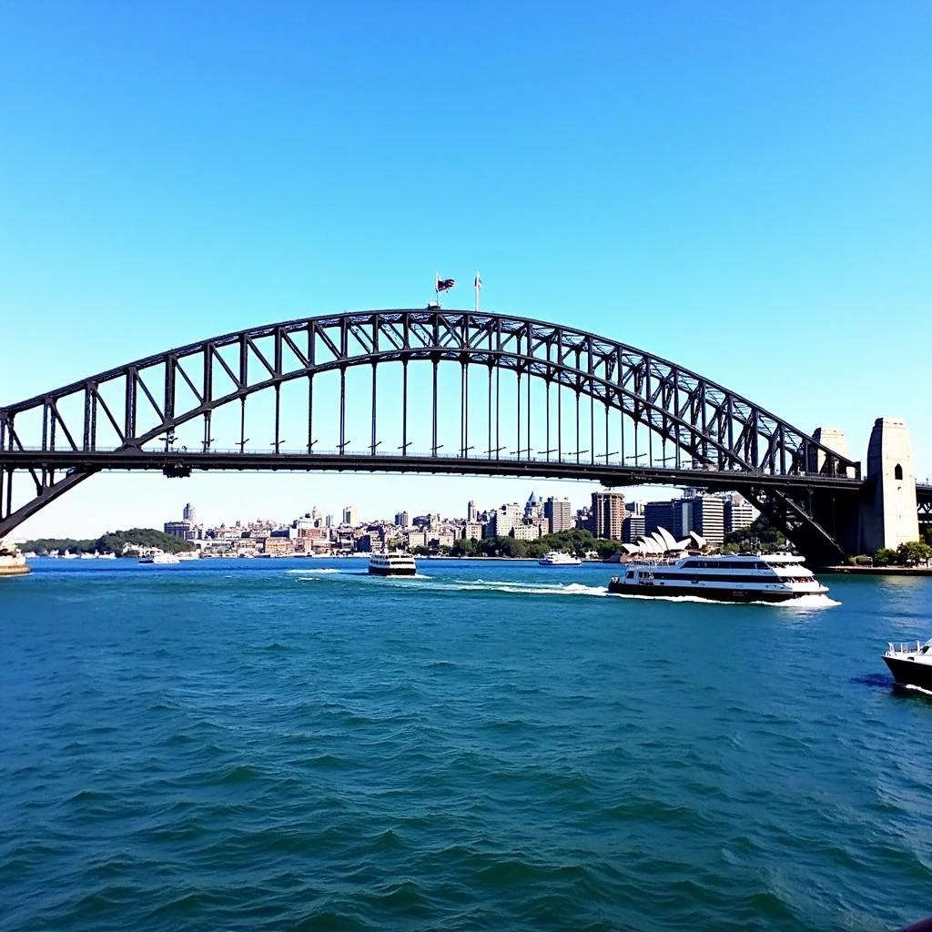 Sydney Harbour Bridge from Big Bus Tour