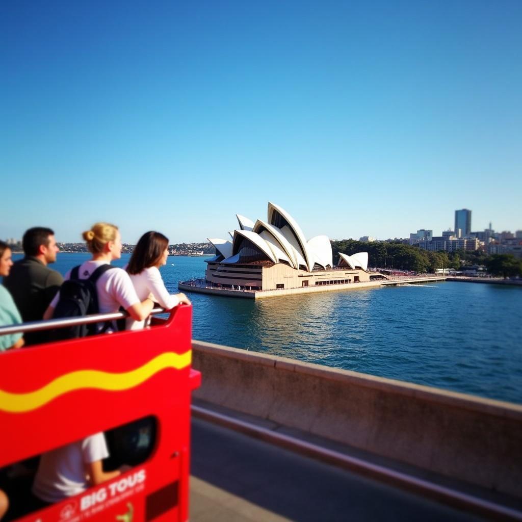 Sydney Opera House view from Big Bus Tour