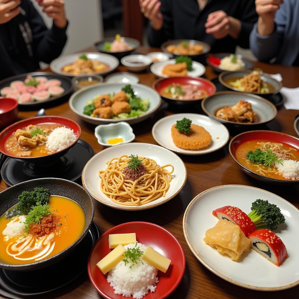 Culinary Delights in Japan with diganth tours and travels