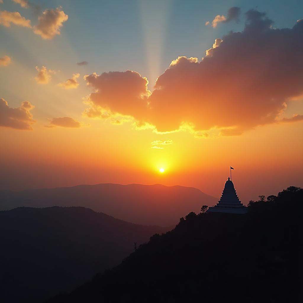 Serene Sunset at Tirupati