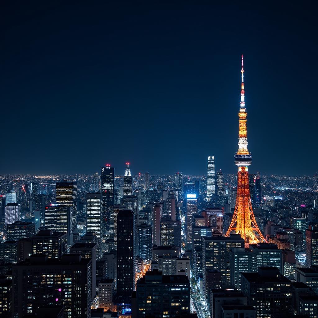 Tokyo Cityscape at Night