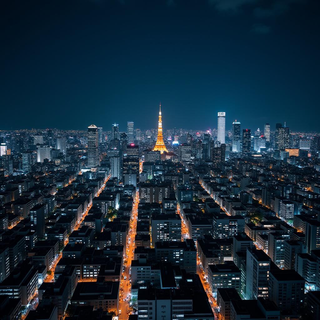 Tokyo Cityscape at Night