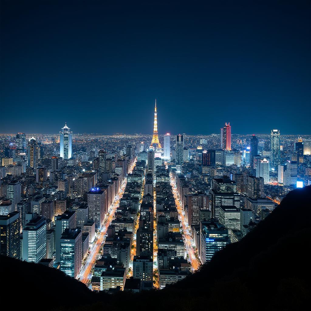 Tokyo Cityscape at Night