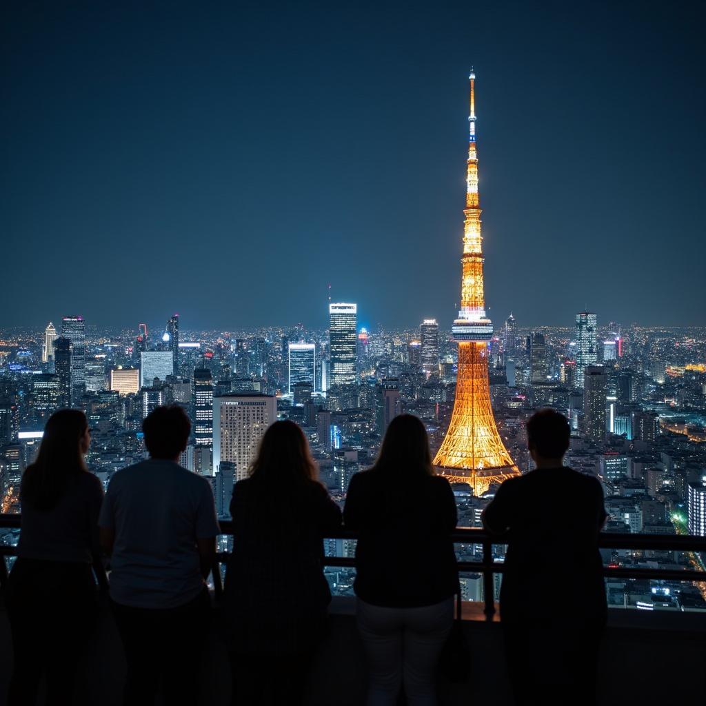 Tokyo Cityscape Night View with Rahul Tours