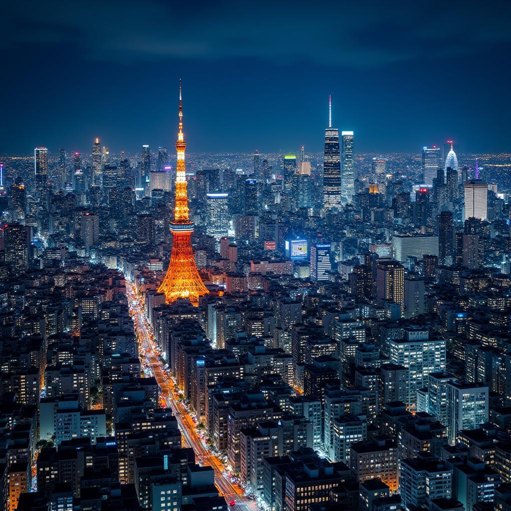 Tokyo Cityscape at Night: A Wow Travel Tours Destination