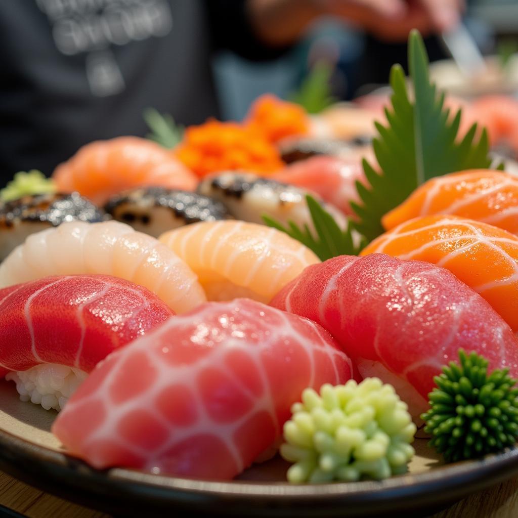 Fresh Sushi at Tokyo Fish Market