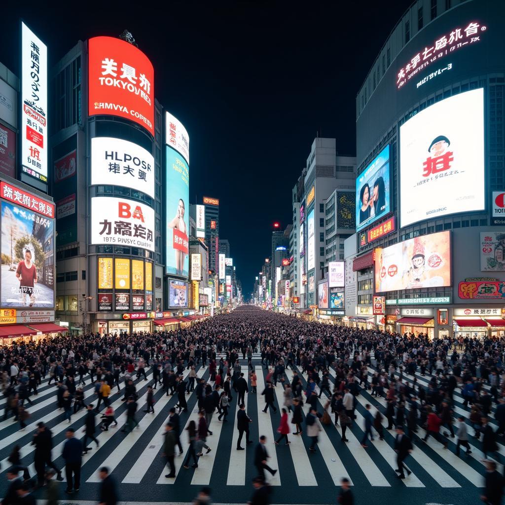 Shibuya Crossing in Tokyo