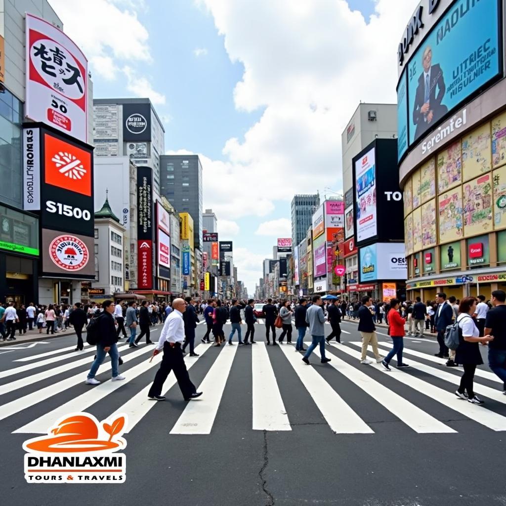 Tokyo Shibuya Crossing with Dhanlaxmi Tours & Travels