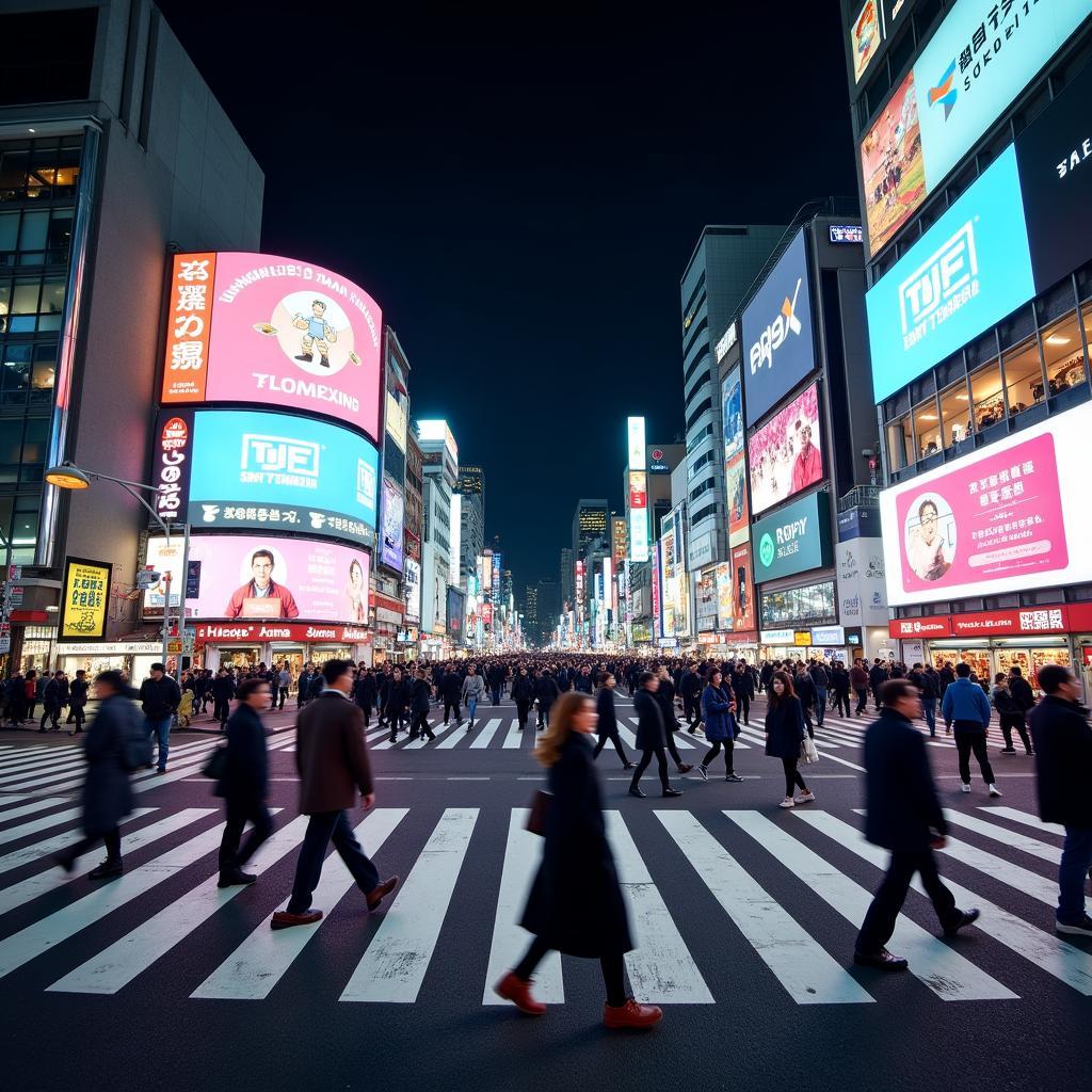 Tokyo's Shibuya Crossing at Night: A Jedi Mind Tricks Tour of Lights and Energy