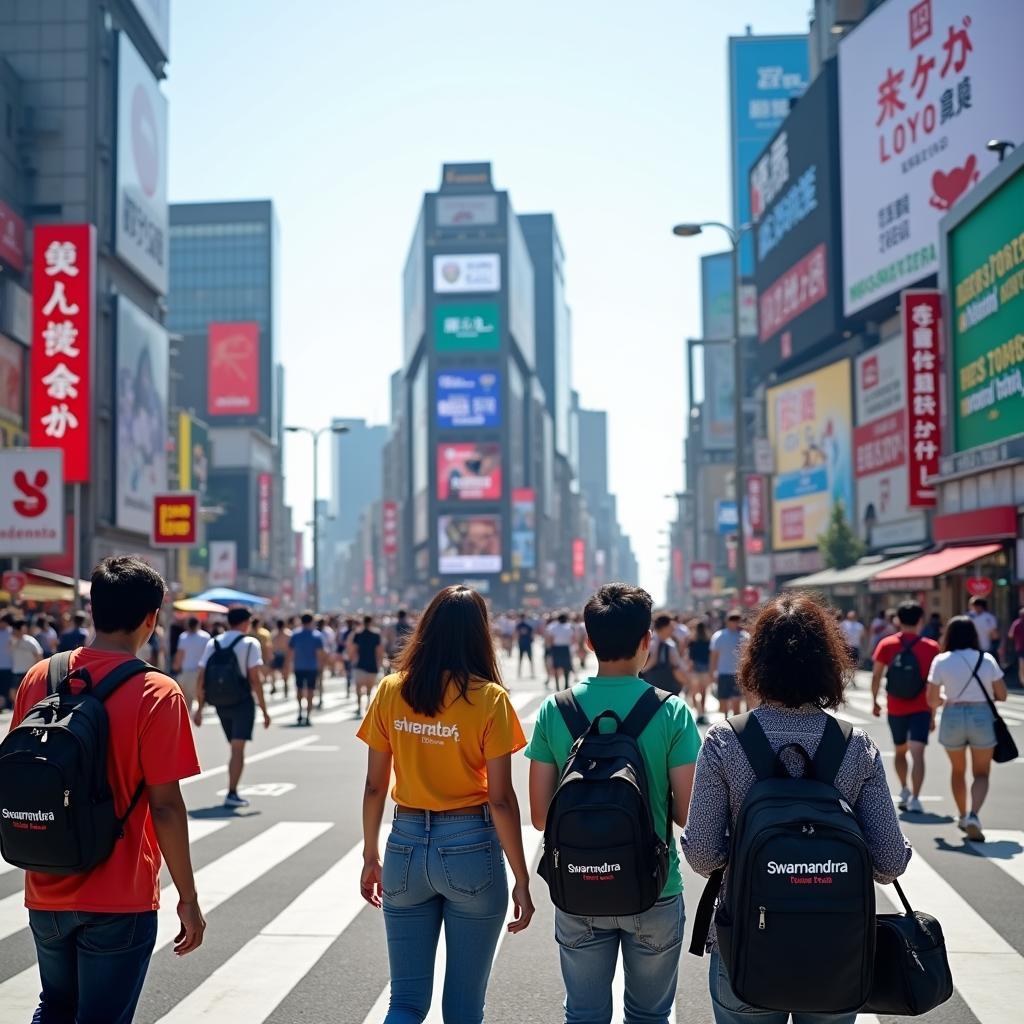 Tokyo's Shibuya Crossing with Swarnandhra Tours & Travels