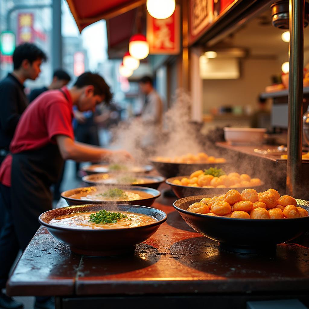 Delicious Tokyo Street Food: Ramen and Takoyaki