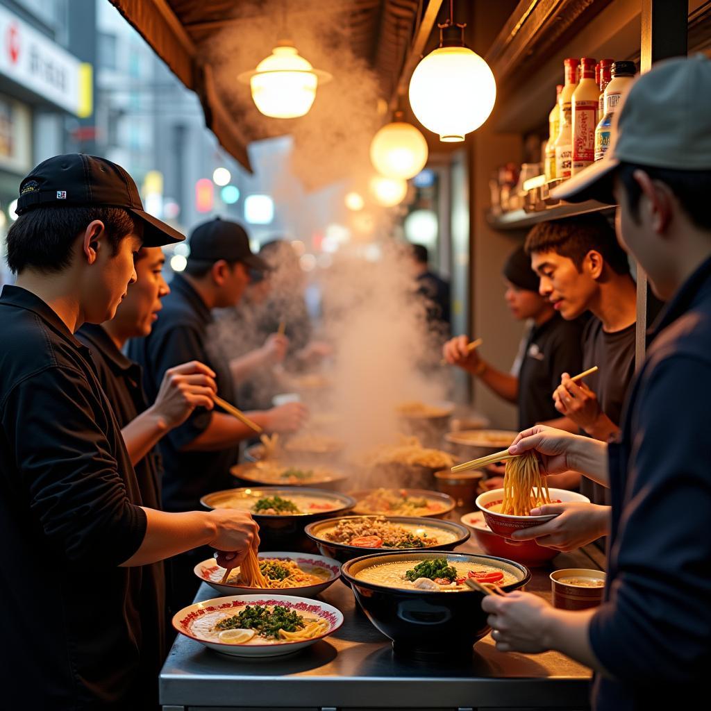 Authentic Tokyo Street Food: Ramen Vendor