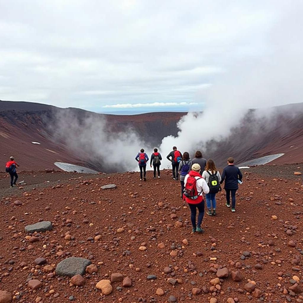 Tongariro Crater Landing