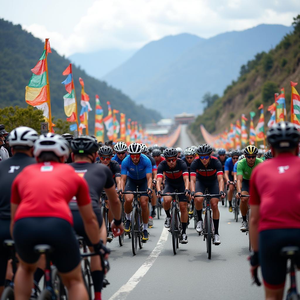 The Start of the Tour of the Dragon Cycle Race