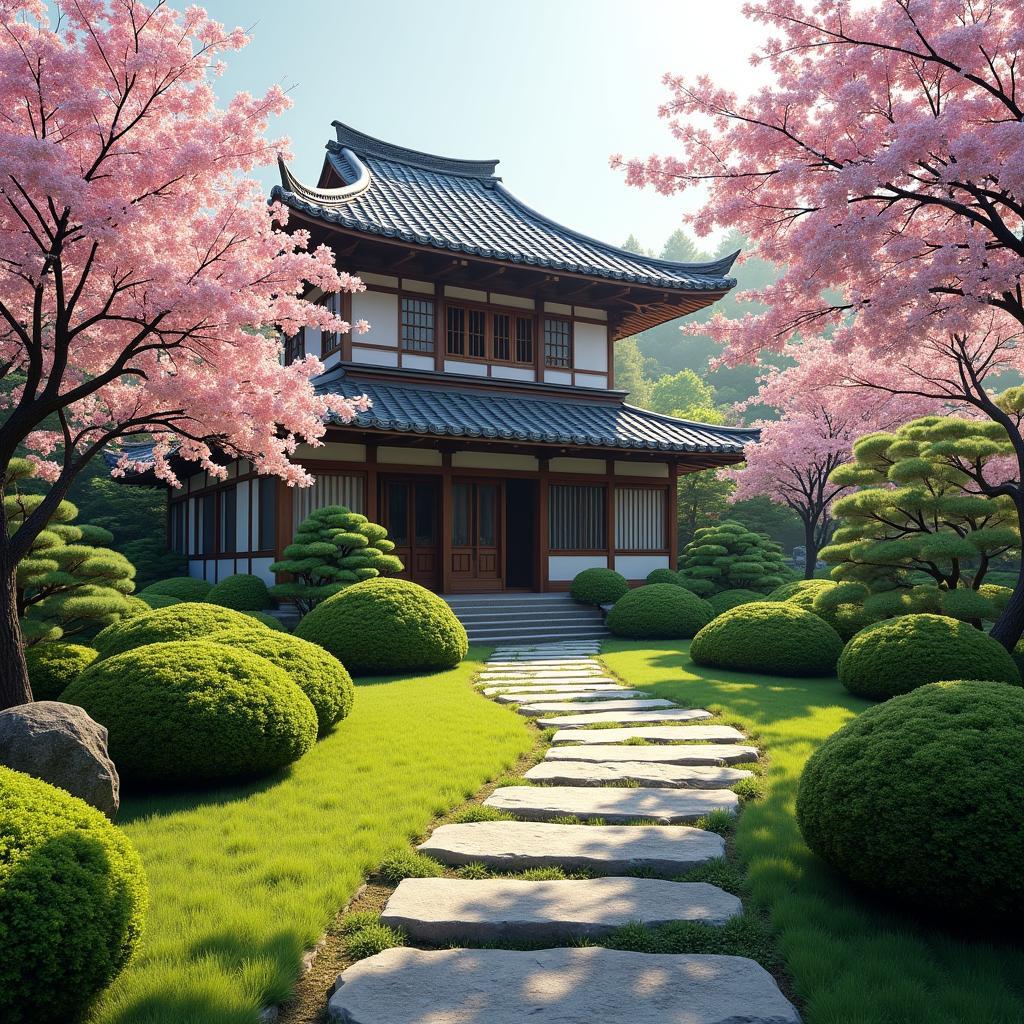 Traditional Japanese House and Garden on a Mannat Tour