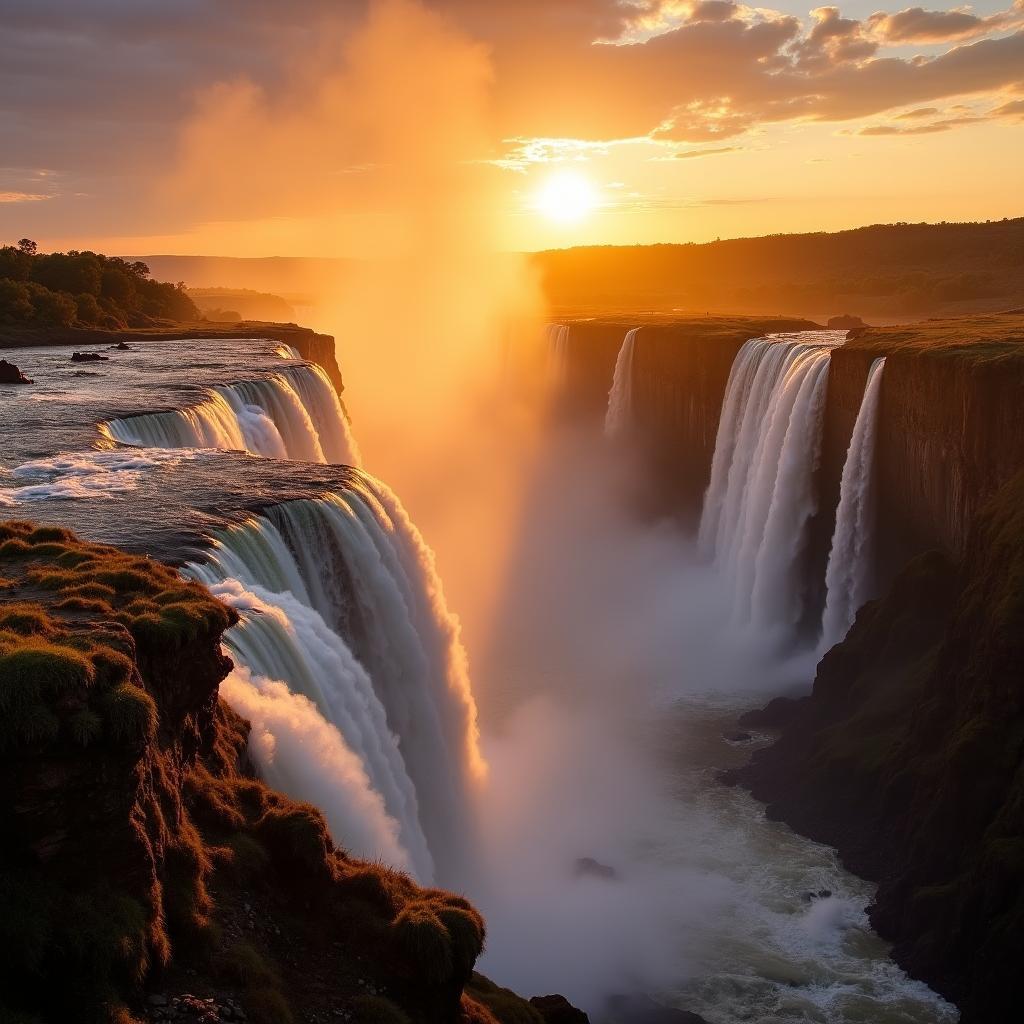 Sunrise at Victoria Falls