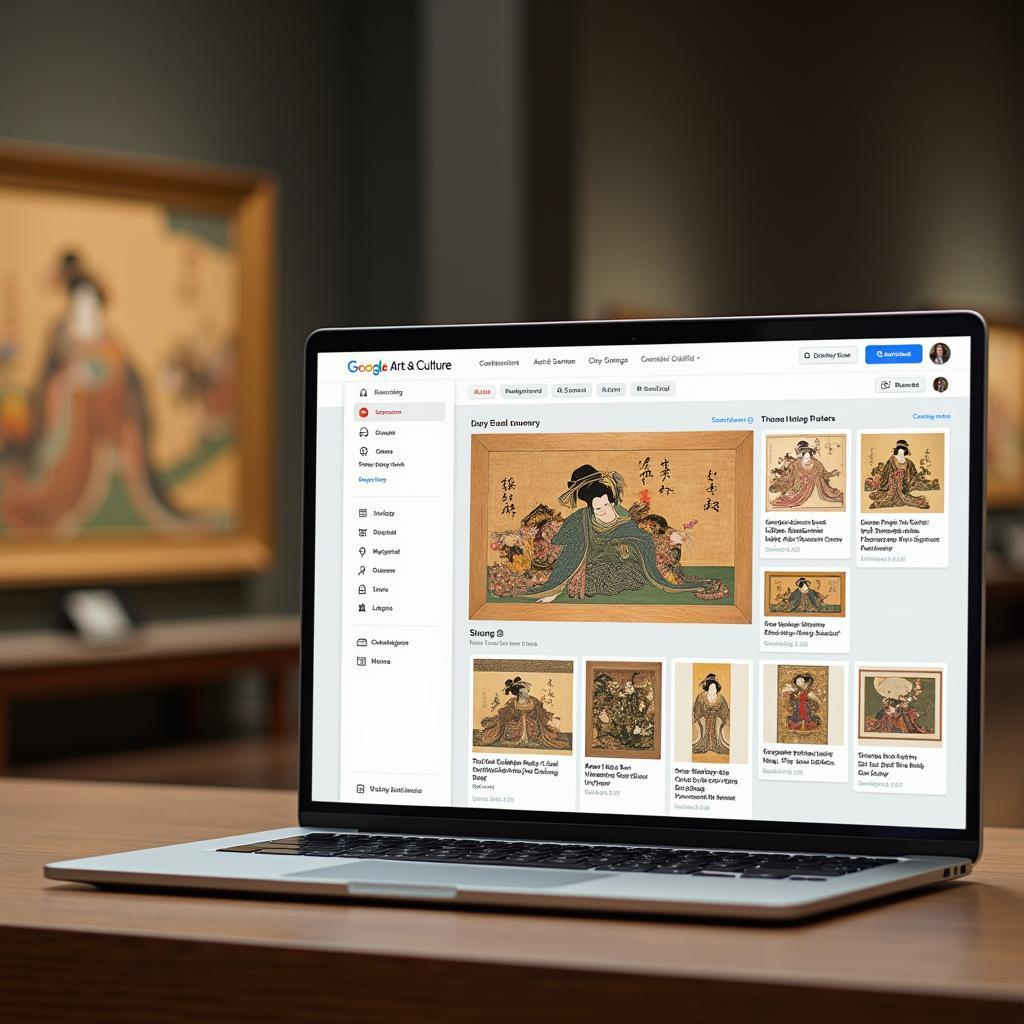 Virtual tour of Japanese art at the Louvre Museum on Google