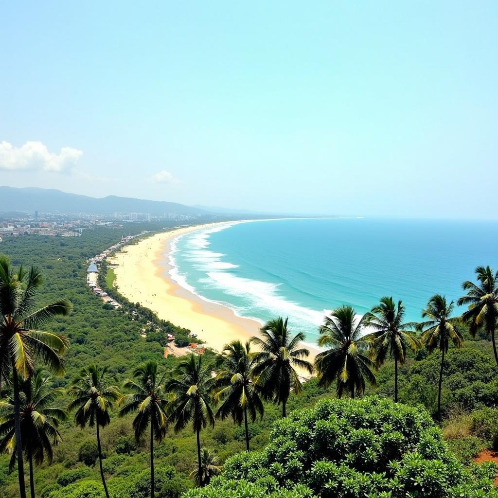 Scenic View of Vizag Beach from a Hyderabad Tour Package