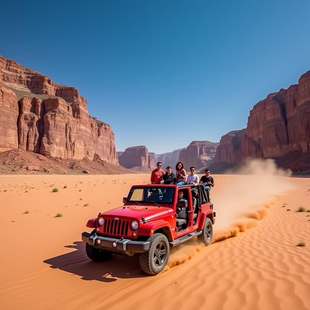 3 Hour Jeep Tour in Wadi Rum: Exploring the desert landscape