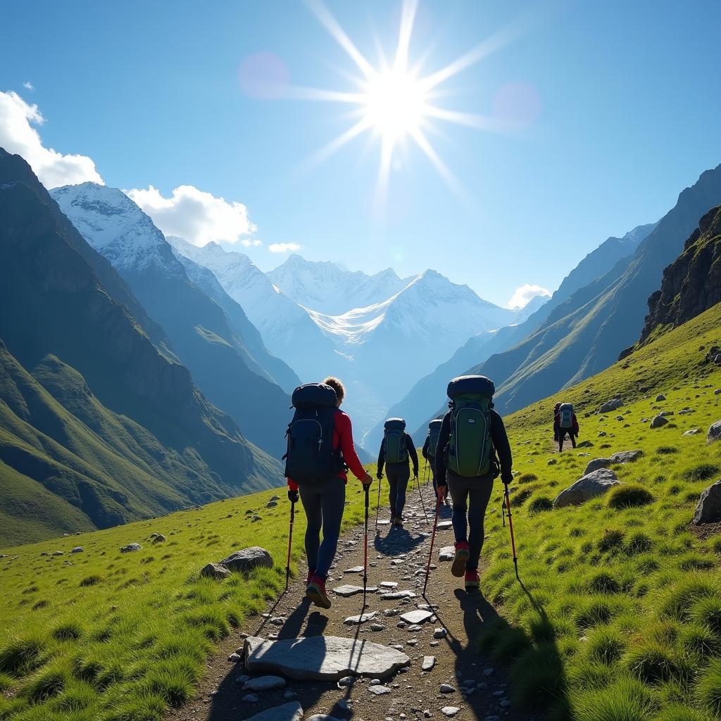 Weekend tours in India offer breathtaking views of the Himalayas during a trekking adventure.