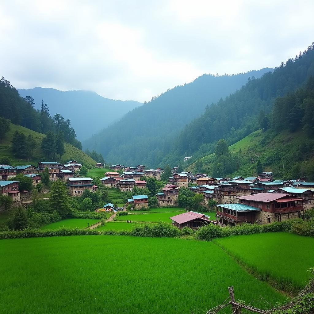 Yuksom Village Landscape