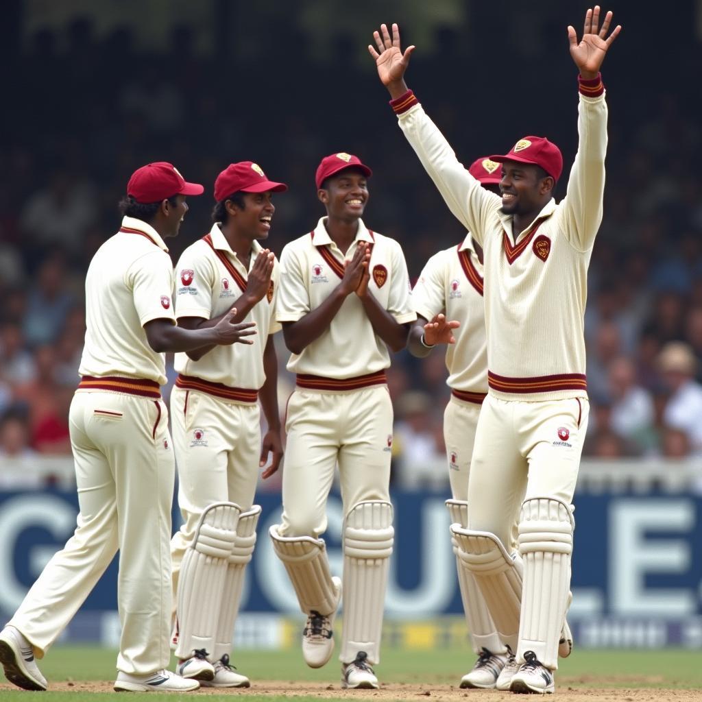 West Indies Team Celebrating