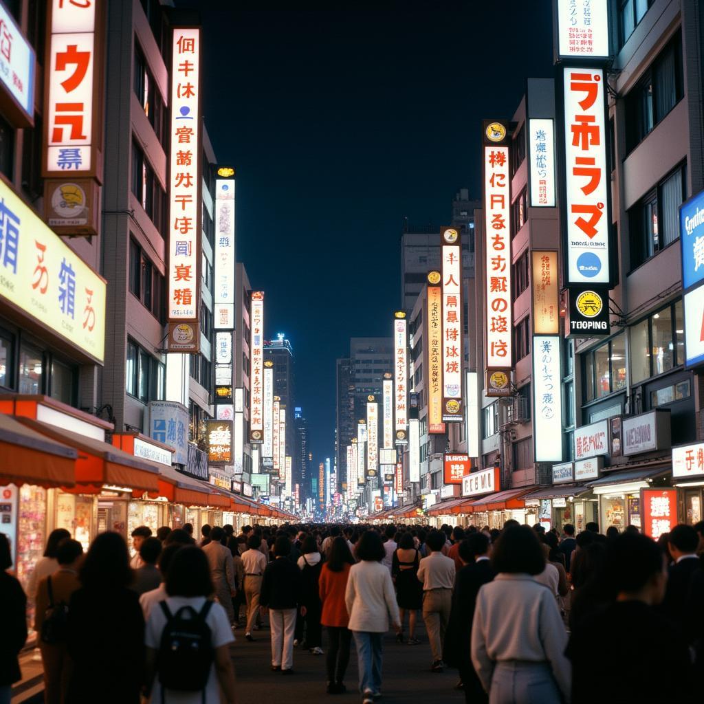 Tokyo Nightlife in 1989