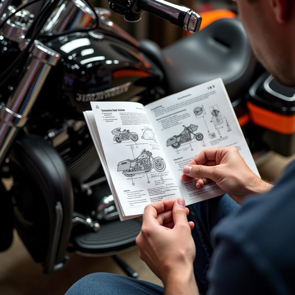 Using a Physical 2017 Harley Touring Service Manual