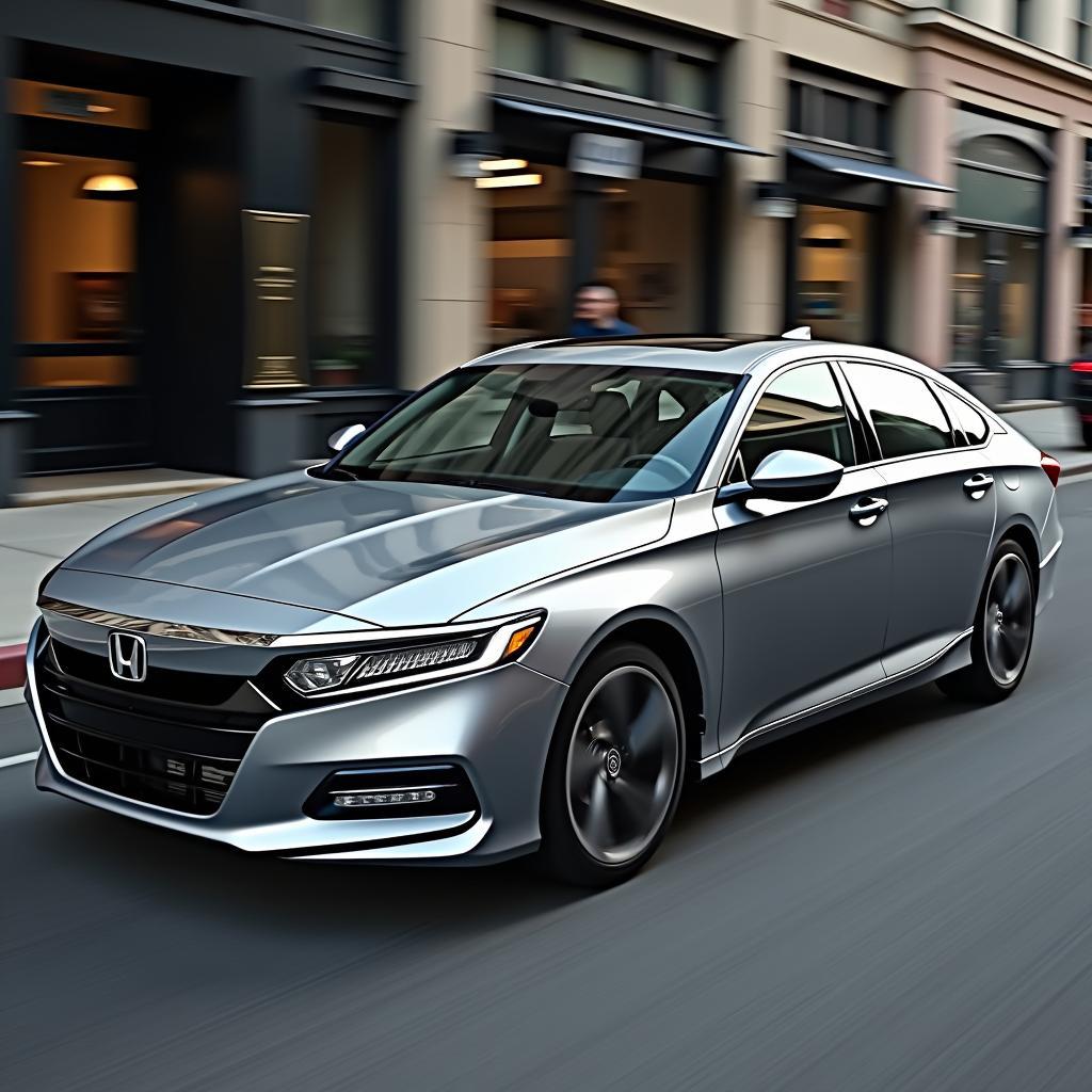 Sleek Exterior of a Used 2018 Honda Accord Touring