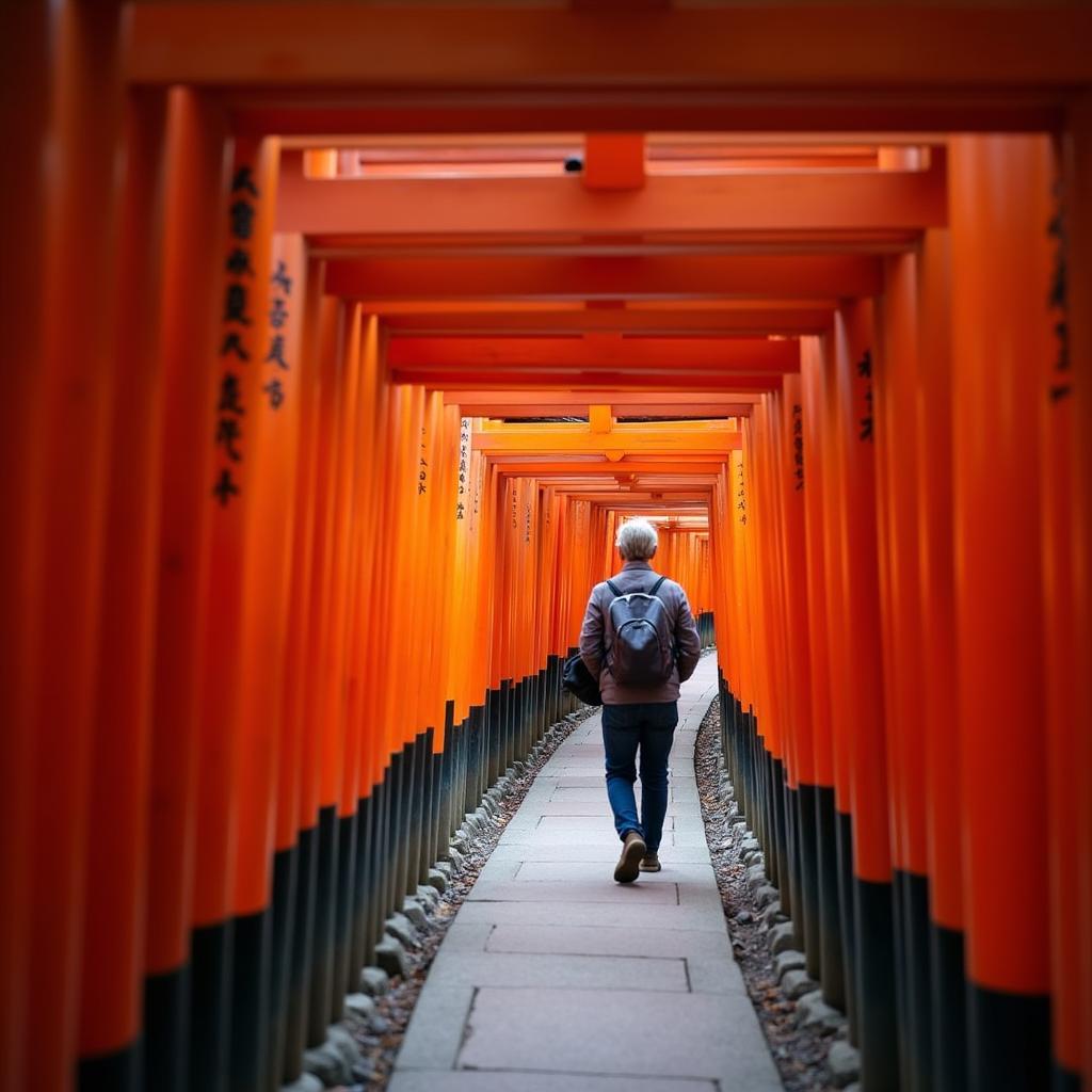 Exploring Fushimi Inari Shrine during ABC Tour 2019