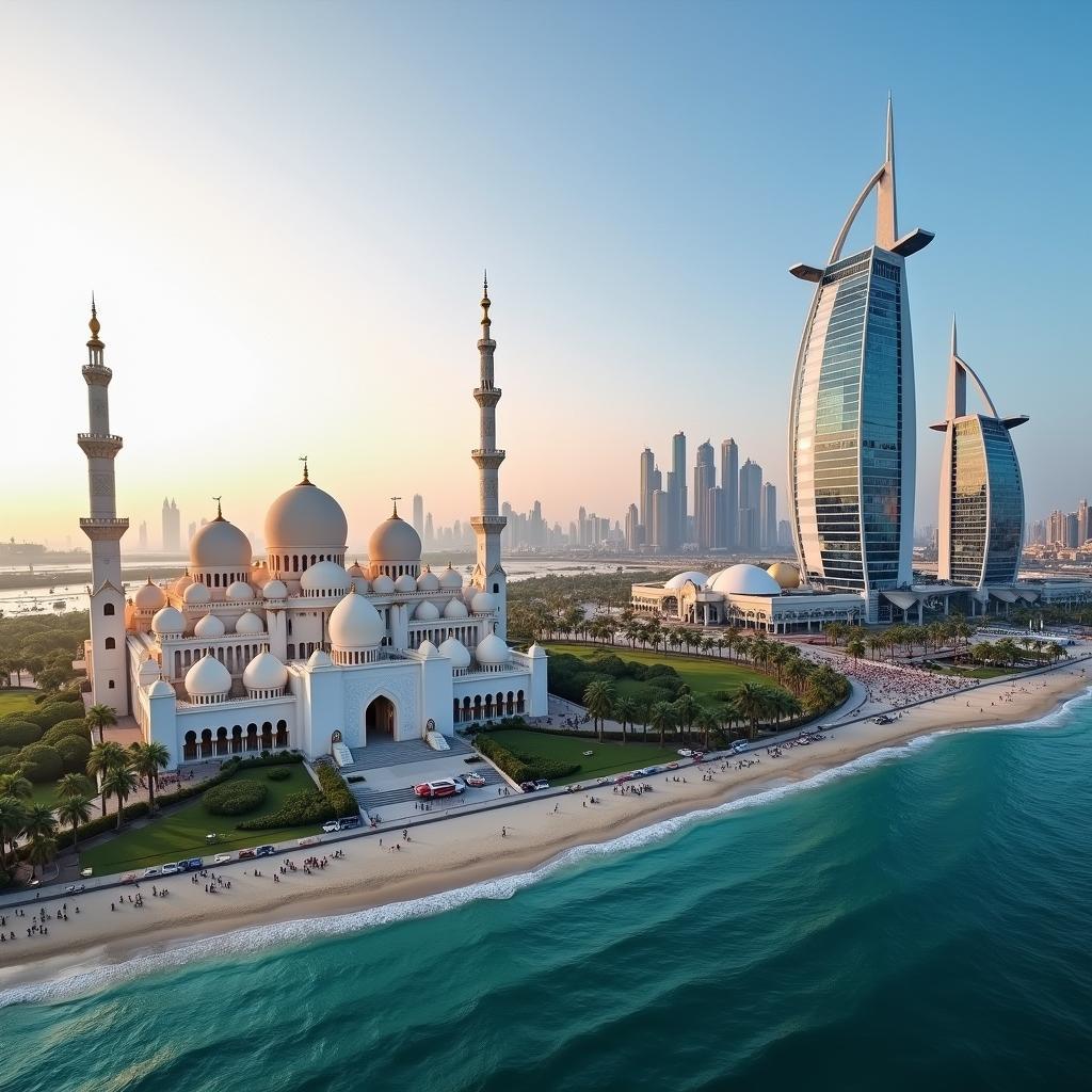 Abu Dhabi City Tour: Exploring Iconic Landmarks like Sheikh Zayed Grand Mosque and Emirates Palace