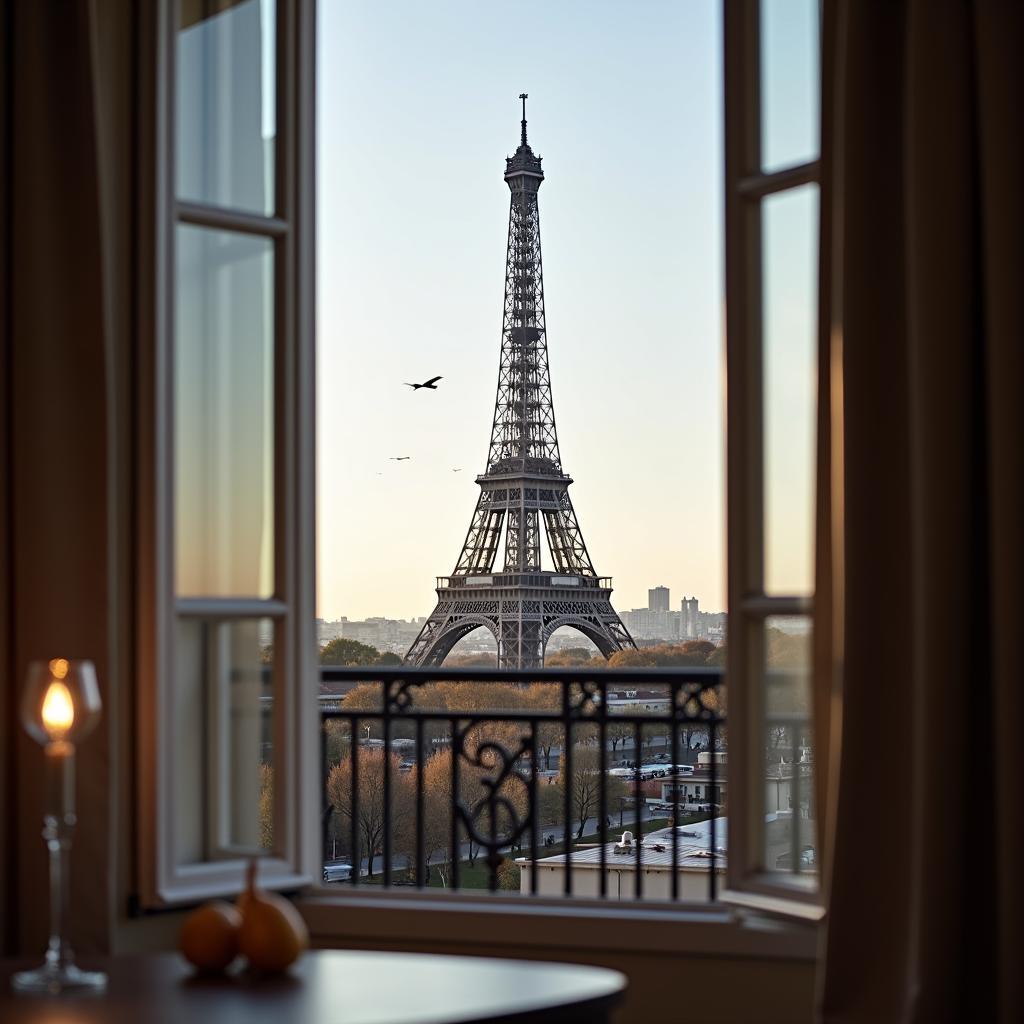 View of the Eiffel Tower from Adagio Access Paris Tour Eiffel Saint Charles