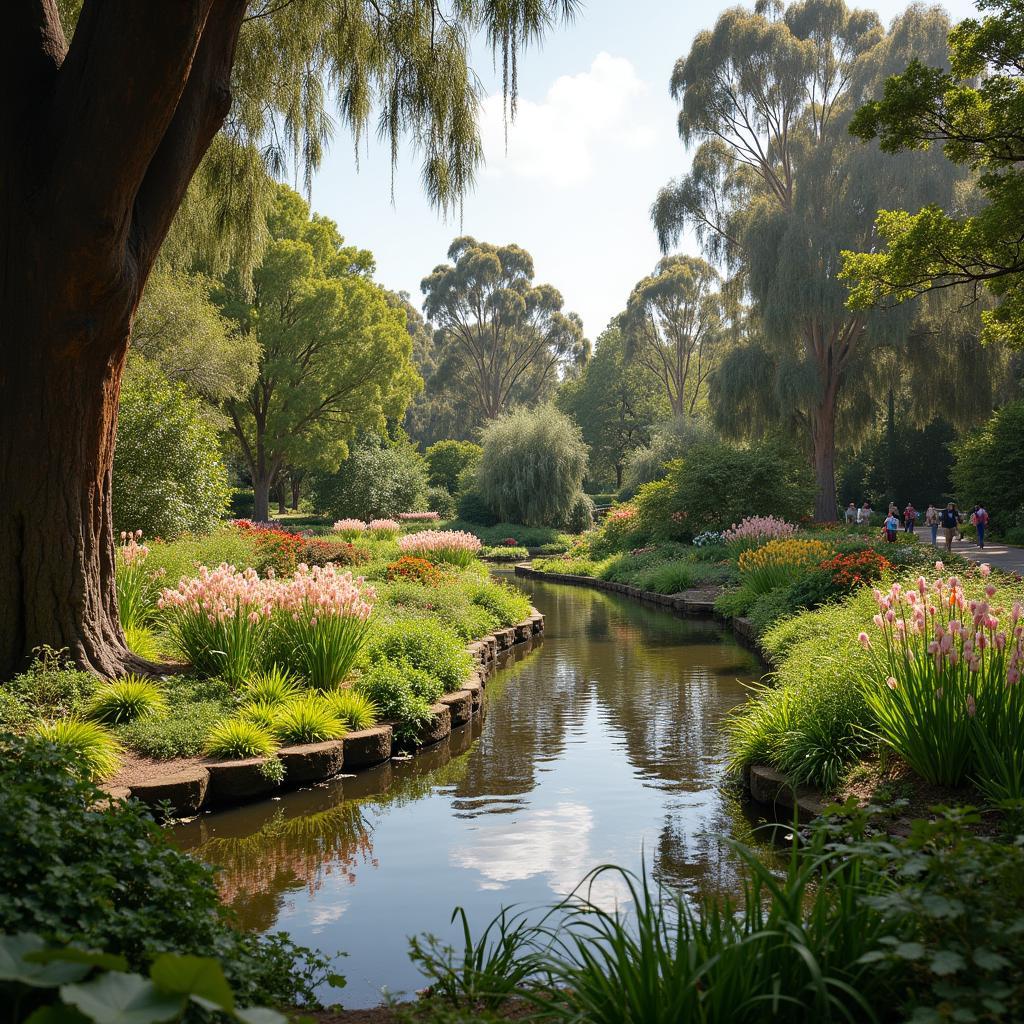 Serene atmosphere of the Adelaide Botanic Garden during a 1 day tour.